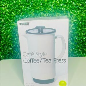 For Life Cafe Style 32-Ounce, White Coffee/Tea Press